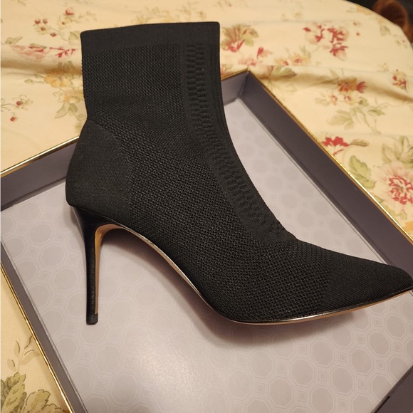 Louise et Cie Black Knit Ankle Boots - Picture 3 of 4